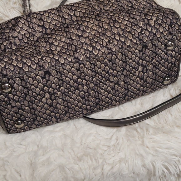 Coach Snake skin canvas purse - Picture 7 of 8